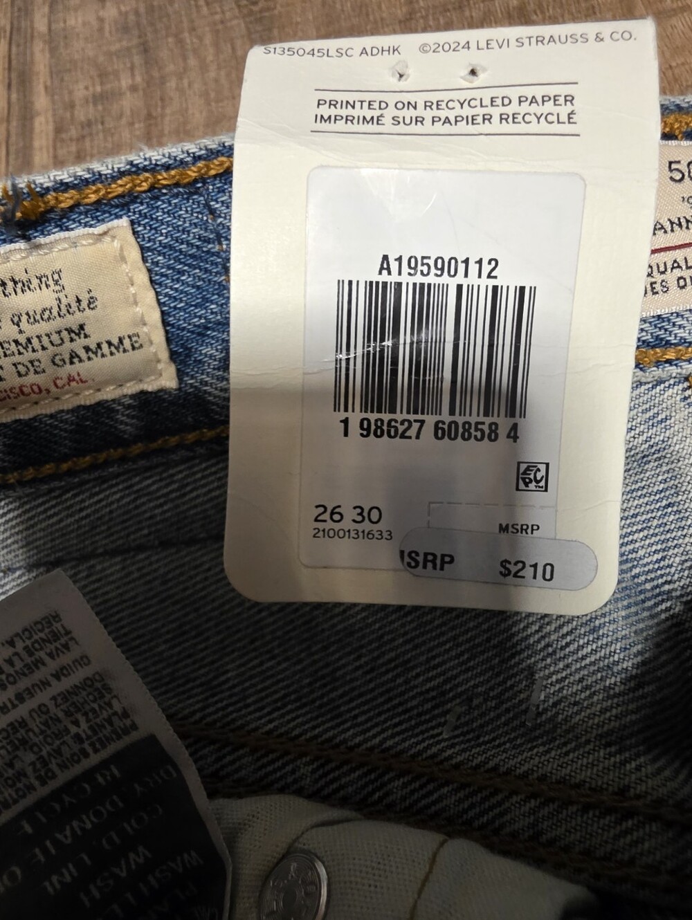 Levi's® ($210) x Beyoncé 501® '90s Jeans NWT - Picture 6 of 8